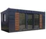 Container 6×3 Meter Stockholm – mit integriertem Bad und Küche.