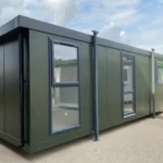 Jackleg-Container 24 Fuß x 10 Fuß (Baustellencontainer).