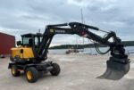 Mobilbagger Volvo EW60E 2017 – 5,9 t – Hammer + 3 Anbaugeräte – 3635 h